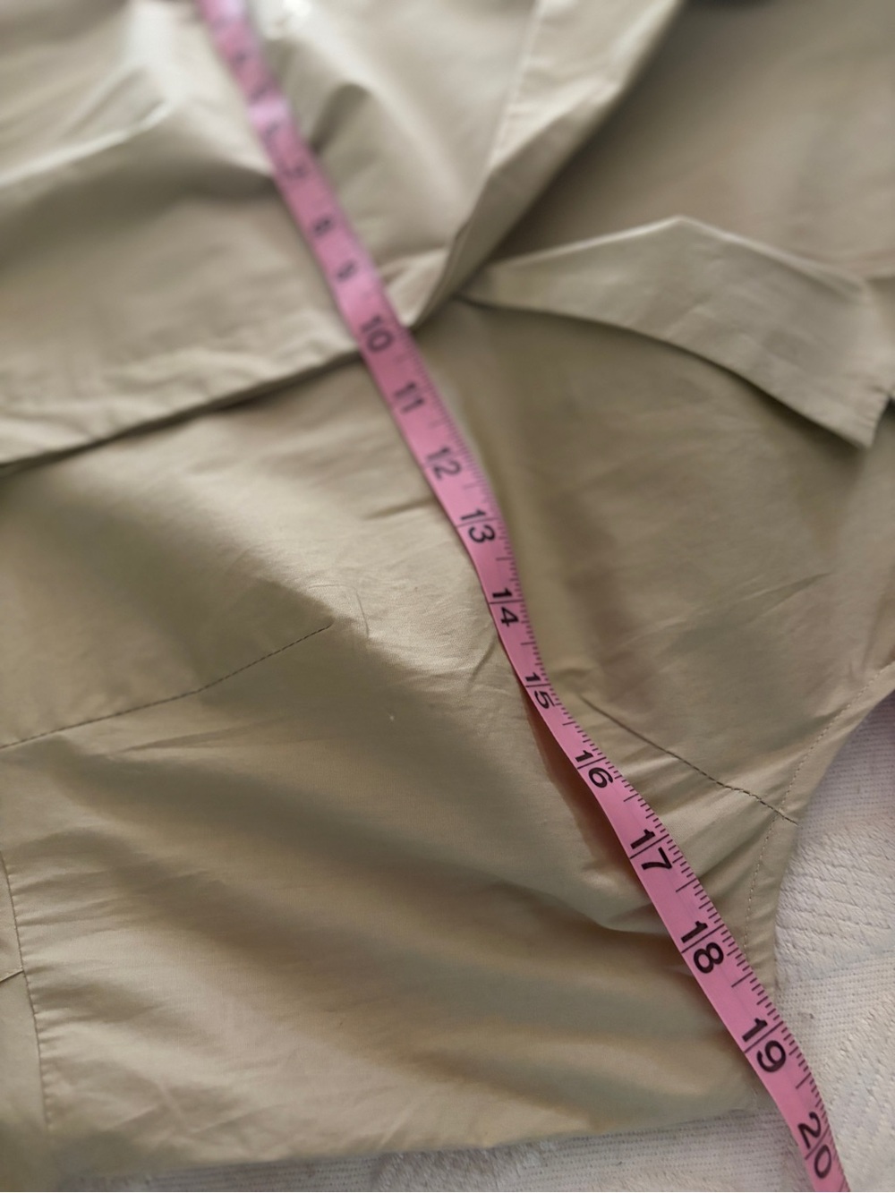 Like new size 12 Chadwick’s vintage shirt dress in tan/beige. SO flattering. - Picture 11 of 11